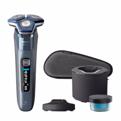 Philips SHAVER Series 7000 S7882/55 Rasoio elettrico Wet & Dry, Rotazione, Blu, SteelPrecision blades, GroomTribe, SH71, 2 an ...