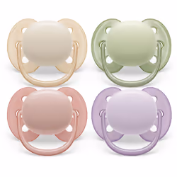 Philips AVENT ultra soft SCF091/32 ciuccio, Ciuccio ultra morbido, Ortodontico, Silicone, Bambino/Bambina, Parti lavabili in ...
