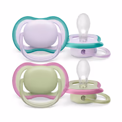 Philips AVENT ultra air SCF085/24 ciuccio, Ciuccio classico, Ortodontico, Silicone, Bambino/Bambina, Parti lavabili in lavast ...