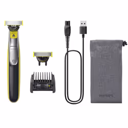 Philips OneBlade 360 QP2734/31 Face, Rasoio, Grigio, Lime, Contour-following technology, Dual protection system, 360 Blade, Q ...