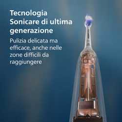 Philips Sonicare serie 5500 Spazzolino elettrico sonico con base di ricarica e sensore di pressione colore nero HX7111/01 - Vista aggiuntiva 2