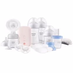 Philips AVENT Single Electric breast pump SCD340/31 Set regalo, Elettronico, Rosa, Bianco