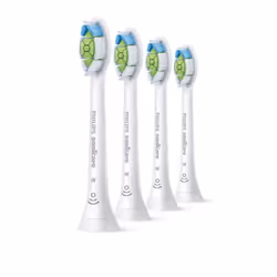 Philips Optimal White HX6064/87 Confezione da 4 testine, 4 pz, Bianco, 3 mese(i), Medio, 62000 movimenti per minuto, Philips