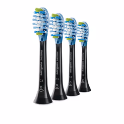 Philips Premium Plaque Defence HX9044/88 Confezione da 4 testine, 4 pz, Nero, 3 mese(i), Medio, 62000 movimenti per minuto, P ...