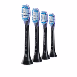 Philips Premium Gum Care HX9054/88 Confezione da 4 testine, 4 pz, Nero, 3 mese(i), Morbido, 62000 movimenti per minuto, Phili ...