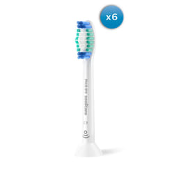 Philips HX6016/87 testina per spazzolino 6 pz Bianco