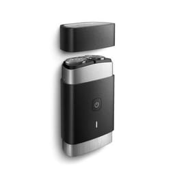 Philips PQ888/06 rasoio elettrico Rotazione Nero, Acciaio inox