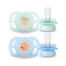 Philips AVENT SCF075/14 ciuccio per bambino Ciuccio classico Ortodontico Silicone Blu, Verde