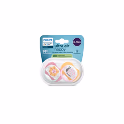 Philips AVENT SCF080/27 ciuccio per bambino Ciuccio classico Ortodontico Silicone Multicolore - Vista aggiuntiva 2