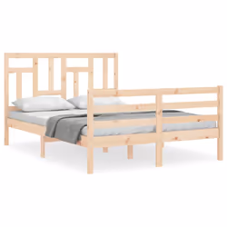Giroletto con Testiera 140x200 cm in Legno Massellocod mxl 77038 - Vista aggiuntiva 2