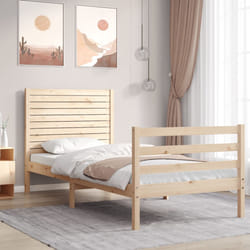 Giroletto con Testiera Small Single in Legno Massellocod mxl 128920