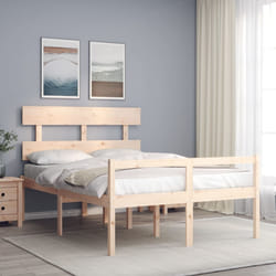Letto per Anziani con Testiera 140x190 cm in Legno Massellocod mxl 101022
