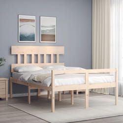 Letto per Anziani con Testiera Small Double in Legno Massellocod mxl 105095