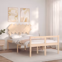Letto per Anziani con Testiera Small Double in Legno Massellocod mxl 129071 - Vista aggiuntiva 3