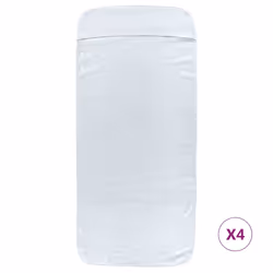 Asciugamani da Spiaggia 4 pz Bianchi 60x135 cm Tessuto 400 GSMcod mxl 126581 - Vista aggiuntiva 3