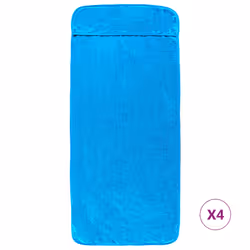 Asciugamani da Spiaggia 4 pz Turchese 60x135 cm Tessuto 400 GSMcod mxl 102611 - Vista aggiuntiva 3