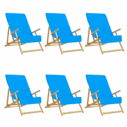 Asciugamani da Spiaggia 6 pz Turchese 60x135 cm Tessuto 400 GSMcod mxl 78664 - Vista aggiuntiva 2