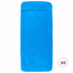 Asciugamani da Spiaggia 6 pz Turchese 60x135 cm Tessuto 400 GSMcod mxl 78664 - Vista aggiuntiva 3
