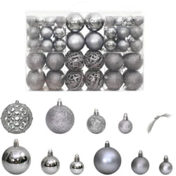 Vidaxl - Palline di Natale 100 pz Grigie 3 / 4 / 6 cm