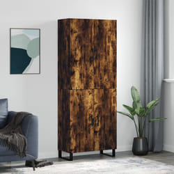 Credenza Rovere Fumo 69,5x34x180 cm in Legno Multistratocod mxl 101780
