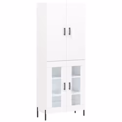 Credenza Bianca 69,5x34x180 cm in Legno Multistratocod mxl 78656 - Vista aggiuntiva 2
