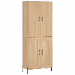 vidaXL Credenza Rovere Sonoma 69,5x34x180 cm in Legno Multistrato - Vista aggiuntiva 2