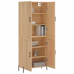 vidaXL Credenza Rovere Sonoma 69,5x34x180 cm in Legno Multistrato - Vista aggiuntiva 3