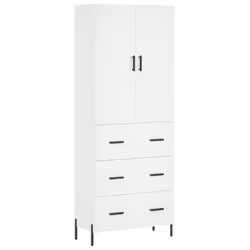 Credenza Bianca 69,5x34x180 cm in Legno Multistratocod mxl 125446