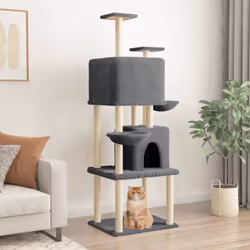 Tenete occupati a lungo i vostri adorati gatti grazie a questo a questo albero per gatti tutto in uno! Torre tutto in uno: Il ...