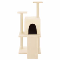 Albero per Gatti con Tiragraffi in Sisal Crema 110 cmcod mxl 79114 - Vista aggiuntiva 3