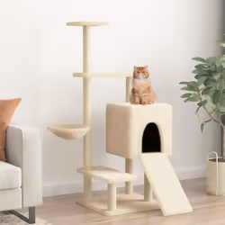 Tenete occupati a lungo i vostri adorati gatti grazie a questo a questo albero per gatti tutto in uno! Torre tutto in uno: Il ...