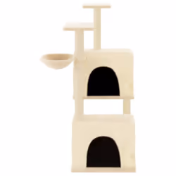 Albero per Gatti con Tiragraffi in Sisal Crema 122 cmcod mxl 126942 - Vista aggiuntiva 3