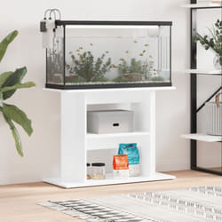 Supporto Acquario 80x35x60cm in Legno Multistrato Bianco Lucido Vidaxl 64311