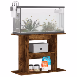 Supporto Acquario 80x35x60 cm in Legno Multistrato Rovere Fumocod mxl 105541 - Vista aggiuntiva 3