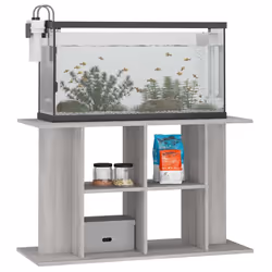 Supporto Acquario 100x40x60 cm Legno Multistrato Grigio Sonomacod mxl 102475 - Vista aggiuntiva 3