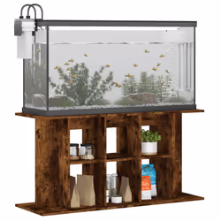 Supporto Acquario 120x40x60 cm in Legno Multistrato Rovere Fumocod mxl 102499 - Vista aggiuntiva 3