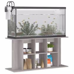 Supporto Acquario 120x40x60 cm Legno Multistrato Grigio Sonomacod mxl 78531 - Vista aggiuntiva 3