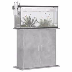 Supporto Acquario 81x36x73 cm Legno Multistrato Grigio Cementocod mxl 128249 - Vista aggiuntiva 3