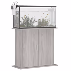 Supporto Acquario 81x36x73cm in Legno Multistrato Grigio Sonomacod mxl 81448 - Vista aggiuntiva 3