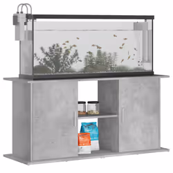 Supporto Acquario 121x41x58 cm Legno Multistrato Grigio Cementocod mxl 102494 - Vista aggiuntiva 3