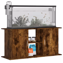 Supporto Acquario 121x41x58 cm in Legno Multistrato Rovere Fumocod mxl 126465 - Vista aggiuntiva 3