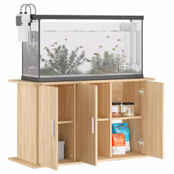 Supporto Acquario 101x41x58 cm Legno Multistrato Rovere Sonomacod mxl 129323 - Vista aggiuntiva 3