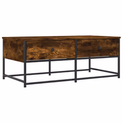Tavolino da Salotto Rovere Fumo 100x51x40 cm Legno Multistratocod mxl 130724 - Vista aggiuntiva 2