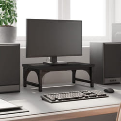 Supporto per Monitor Nero 37x23x14 cm Legno Multistrato Vidaxl 95488