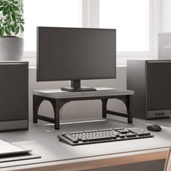 Supporto per Monitor Grigio Sonoma 37x23x14cm Legno Multistrato Vidaxl 44366