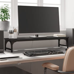 Supporto per Monitor Nero 85x23x15,5 cm Legno Multistrato Vidaxl 45176