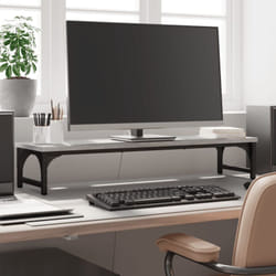 Supporto Monitor Grigio Sonoma 85x23x15,5 cm Legno Multistrato Vidaxl 28977