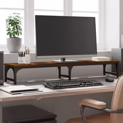 Questo pratico supporto per monitor, dal design minimalistico, è pratico per tenere il vostro monitor in un posto confortevol ...