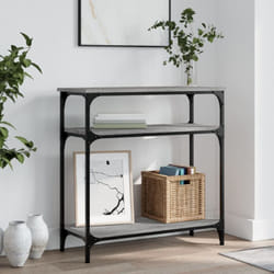 Tavolino Consolle Grigio Sonoma 75x29x75cm in Legno Multistrato Vidaxl 22438