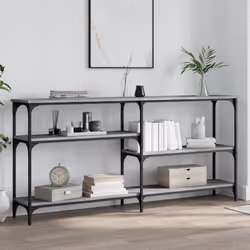 Aggiungete un tocco di eleganza alla vostra entrata, al soggiorno o al corridoio con questo elegante tavolo consolle. Materia ...